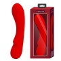 Pretty Love Matt red 12 function rabbit vibrator made of soft silicone
