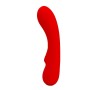 Pretty Love Matt red 12 function rabbit vibrator made of soft silicone