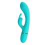 Pretty Love Scocco green rabbit vibrator with flexible curved head and clitoral stimulator