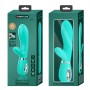 Pretty Love Thomas green super soft silicone vibrator with clitoral stimulator