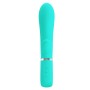 Pretty Love Thomas green super soft silicone vibrator with clitoral stimulator