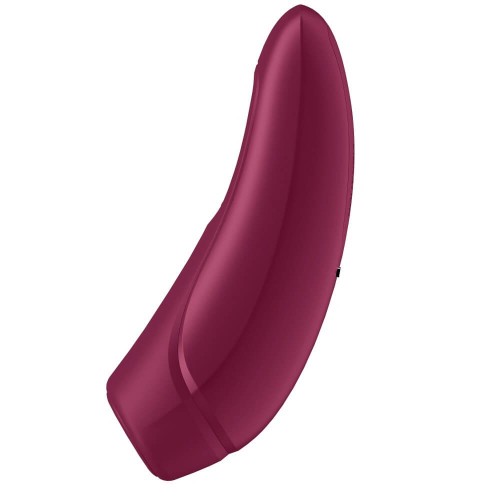 Satisfyer Curvy 1+ розово червен вакуумен клиторен стимулатор с вибрация