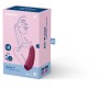 Satisfyer Curvy 1+ розово червен вакуумен клиторен стимулатор с вибрация