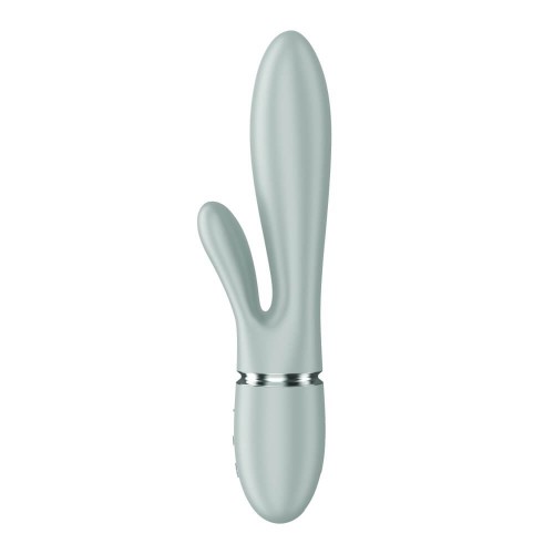 Satisfyer Pearl Bunny 2 grey green Satisfyer Pearl Bunny 2 grey green rabbit vibrator with rotating pearls