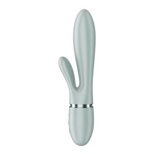 Satisfyer Pearl Bunny 2 grey green Satisfyer Pearl Bunny 2 grey green rabbit vibrator with rotating pearls