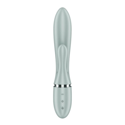 Satisfyer Pearl Bunny 2 grey green Satisfyer Pearl Bunny 2 grey green rabbit vibrator with rotating pearls