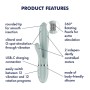 Satisfyer Pearl Bunny 2 grey green Satisfyer Pearl Bunny 2 grey green rabbit vibrator with rotating pearls