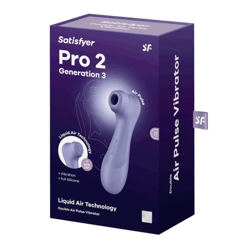 Satisfyer Pro 2 Gen 3 Liquid Air лилав Satisfyer Pro 2 Generation 3 Liquid Air лилав вакуумен клиторен стимулатор