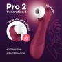 Satisfyer Pro 2 Generation 3 Liquid Air wine red air pulse clitoral stimulator