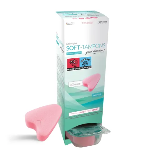 Joy Division Soft Tampons Normal 1pc Joy Division soft tampons normal size — string-free, 1 piece