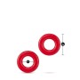 Stay Hard Donut Rings red stretchy cock rings set of 2