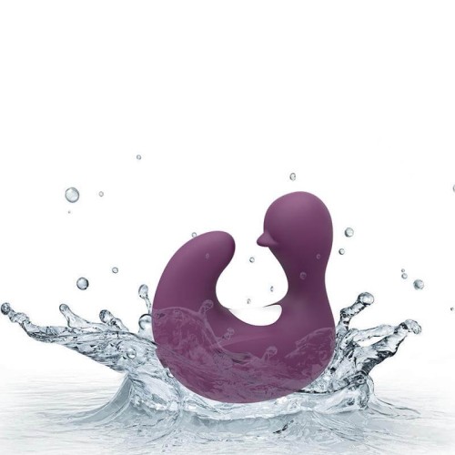 Swamson violet duck shaped silicone finger stimulator