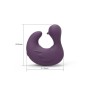 Swamson violet duck shaped silicone finger stimulator