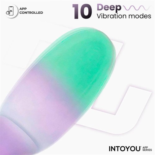 Intoyou Nexegg вибриращо яйце с приложение в цвят лилаво и фъстъчено