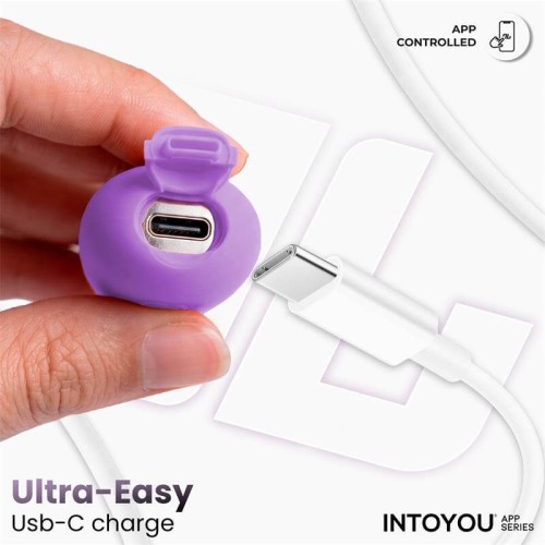 Intoyou Nexegg вибриращо яйце с приложение в цвят лилаво и фъстъчено