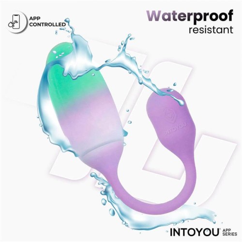 Intoyou Nexegg вибриращо яйце с приложение в цвят лилаво и фъстъчено