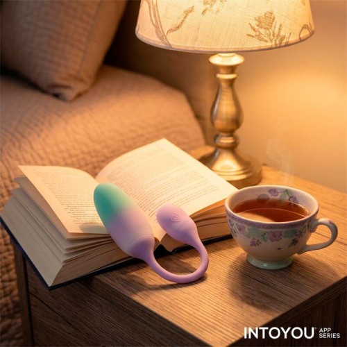 Intoyou Nexegg вибриращо яйце с приложение в цвят лилаво и фъстъчено