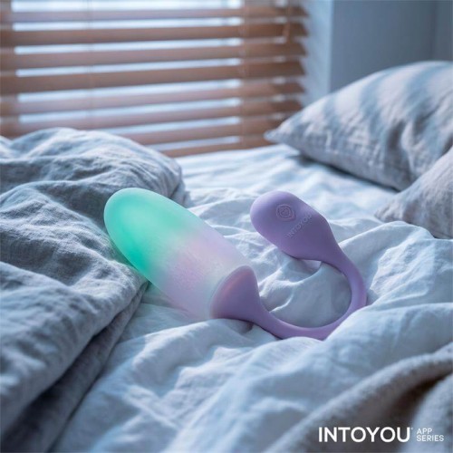 Intoyou Nexegg вибриращо яйце с приложение в цвят лилаво и фъстъчено
