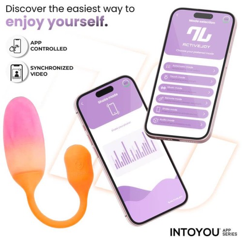 Intoyou Nexegg вибриращо яйце с приложение в цвят оранжево и розово