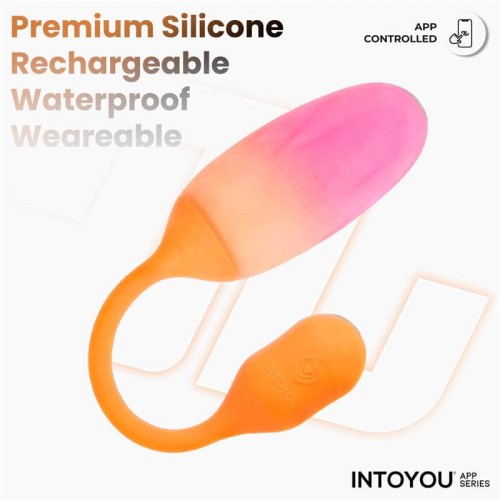 Intoyou Nexegg вибриращо яйце с приложение в цвят оранжево и розово