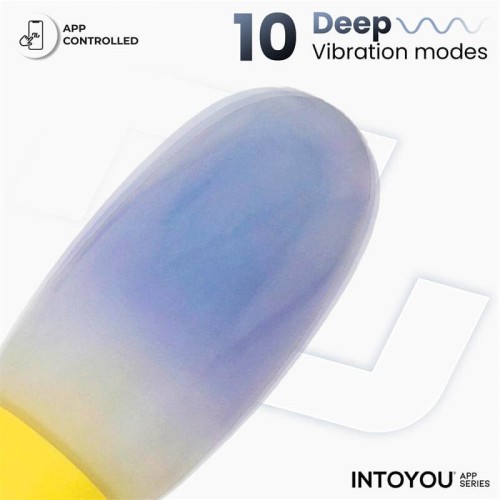 Intoyou Nexegg app controlled vibrating egg in yellow and purple